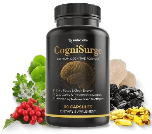 CogniSurge supplement promoting sharper focus and long-term cognitive vitality